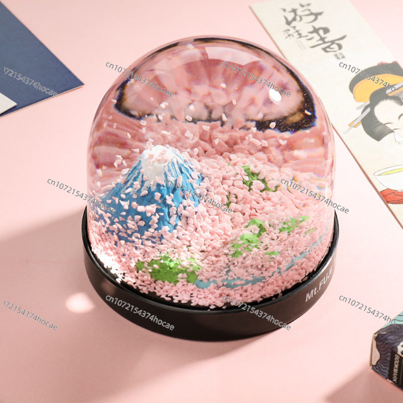 Mount Fuji romantic cherry blo – Snow Globe Musical Bewertung und Preis