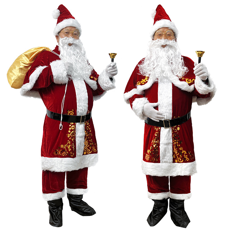 Santa Claus Costume Adult Men  – Elf Costume Christmas Bewertung und Preis