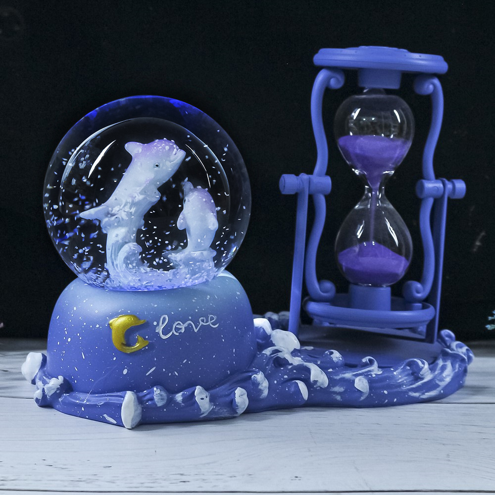 Dolphin Hourglass Timer Crysta – Snow Globe Musical Bewertung und Preis
