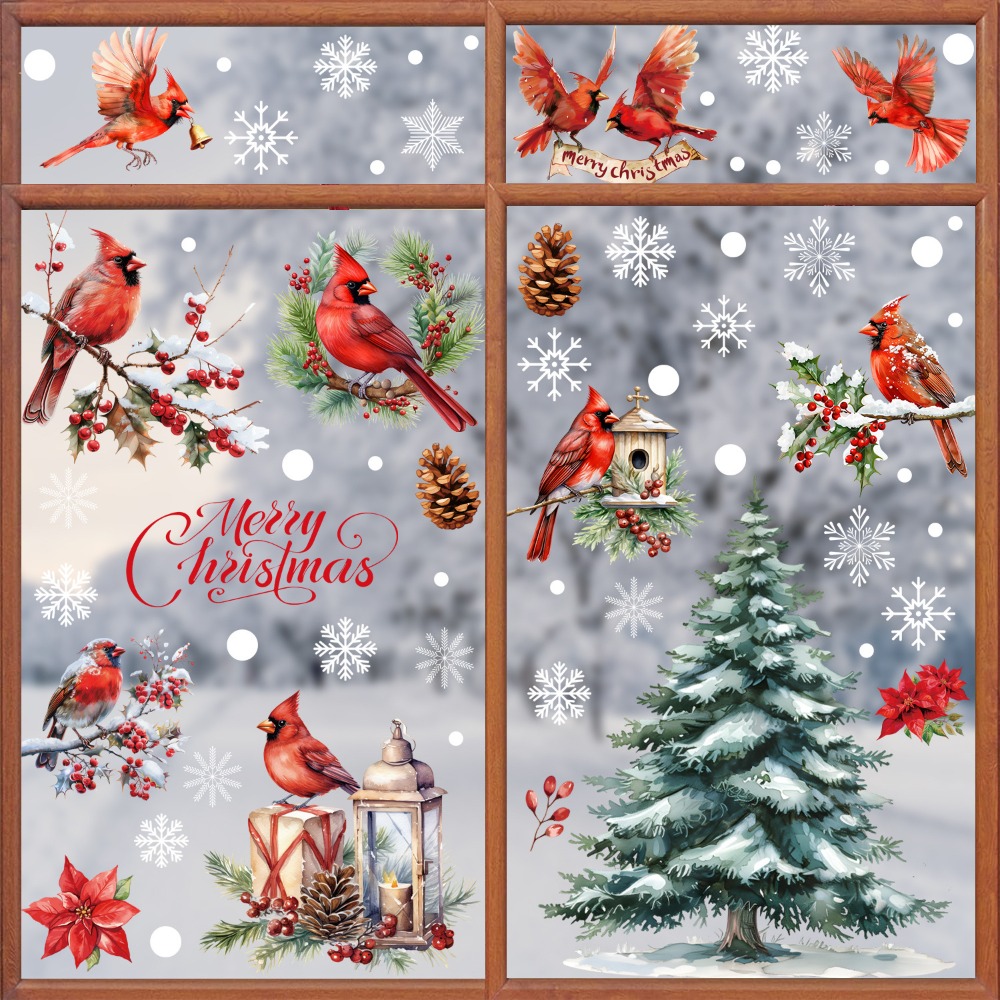 9pcs Christmas Window Decals C – Snowflake Window Decal Bewertung und Preis