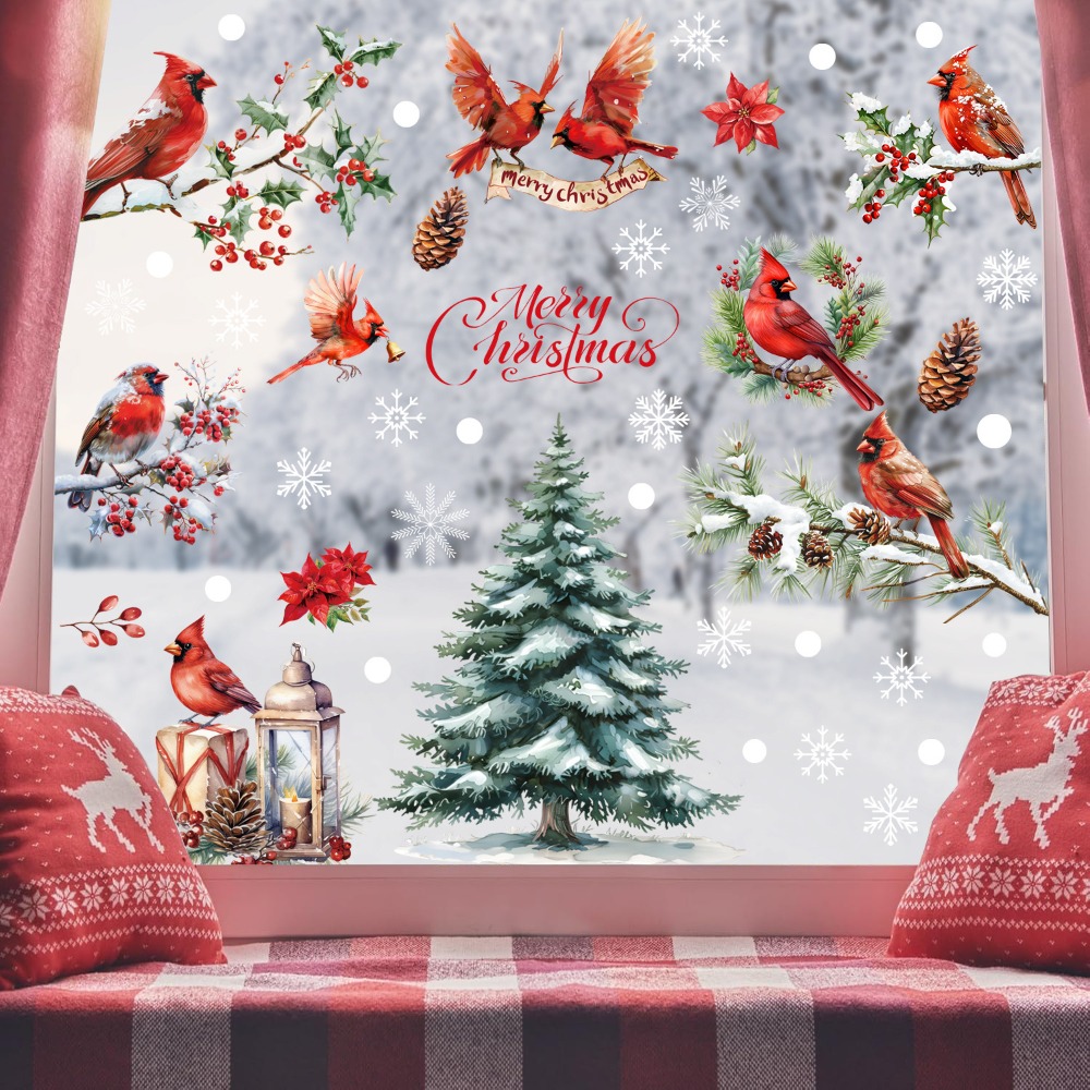 9pcs Christmas Window Decals C – Snowflake Window Decal Bewertung und Preis