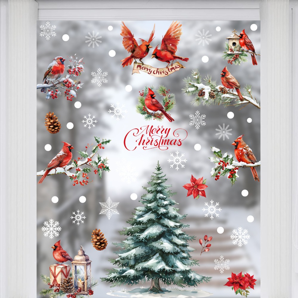9pcs Christmas Window Decals C – Snowflake Window Decal Bewertung und Preis