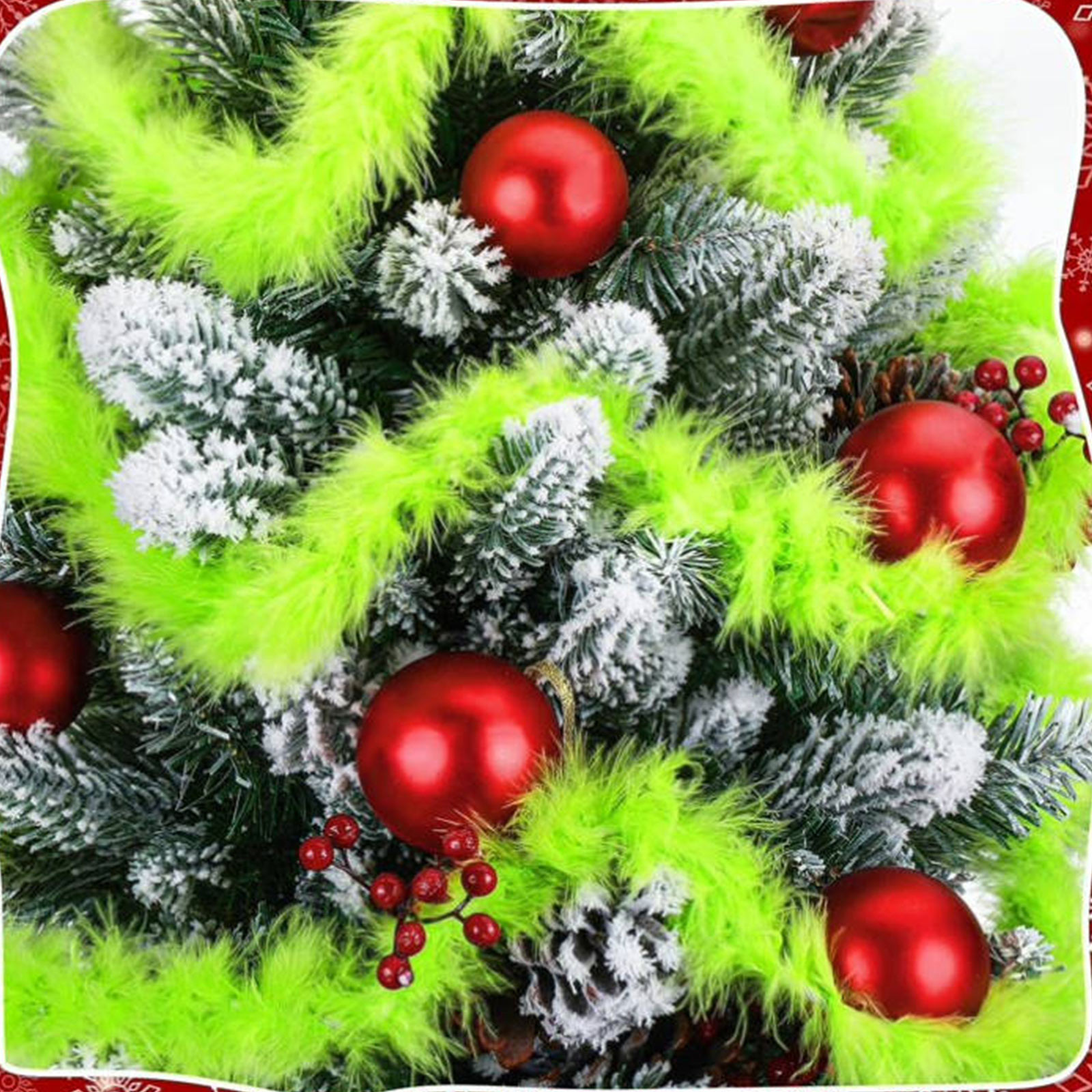 Christmas Garland 3 PCS 20 Fee – Tinsel Garland Decoration Bewertung und Preis