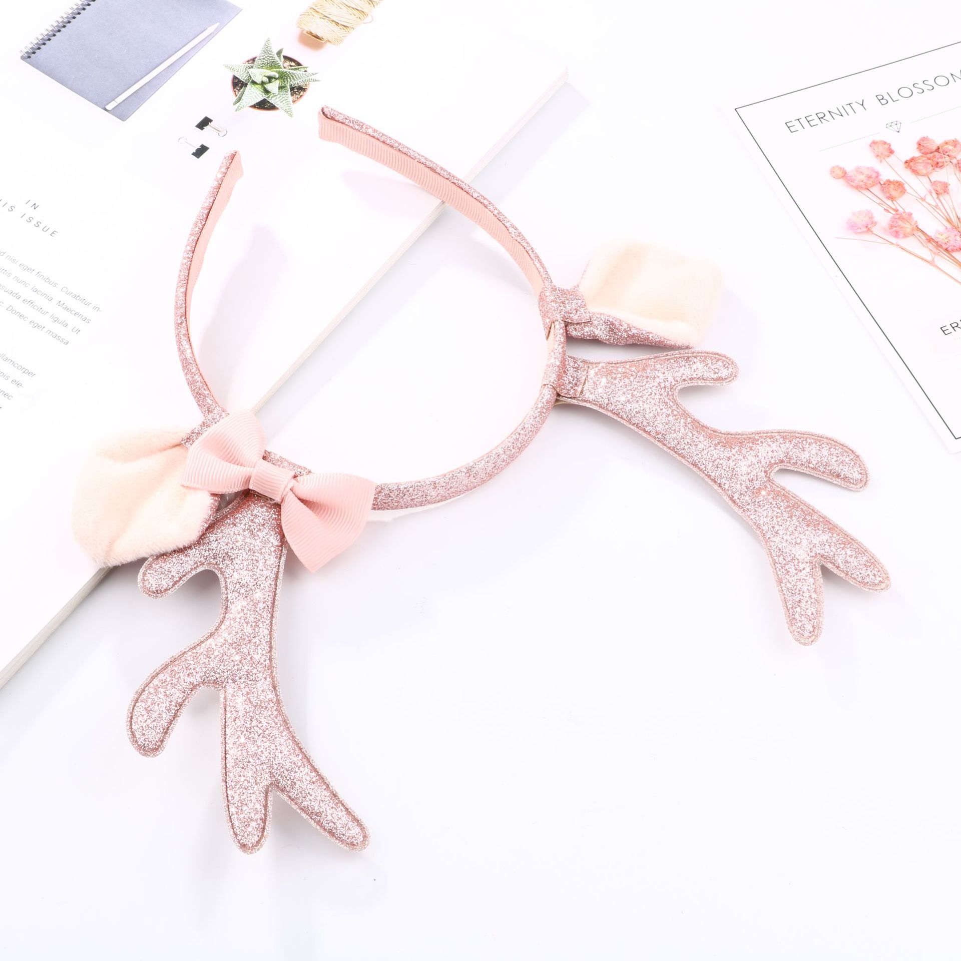 Cute Pink Glitter Reindeer Ant – Reindeer Antlers Headband Bewertung und Preis