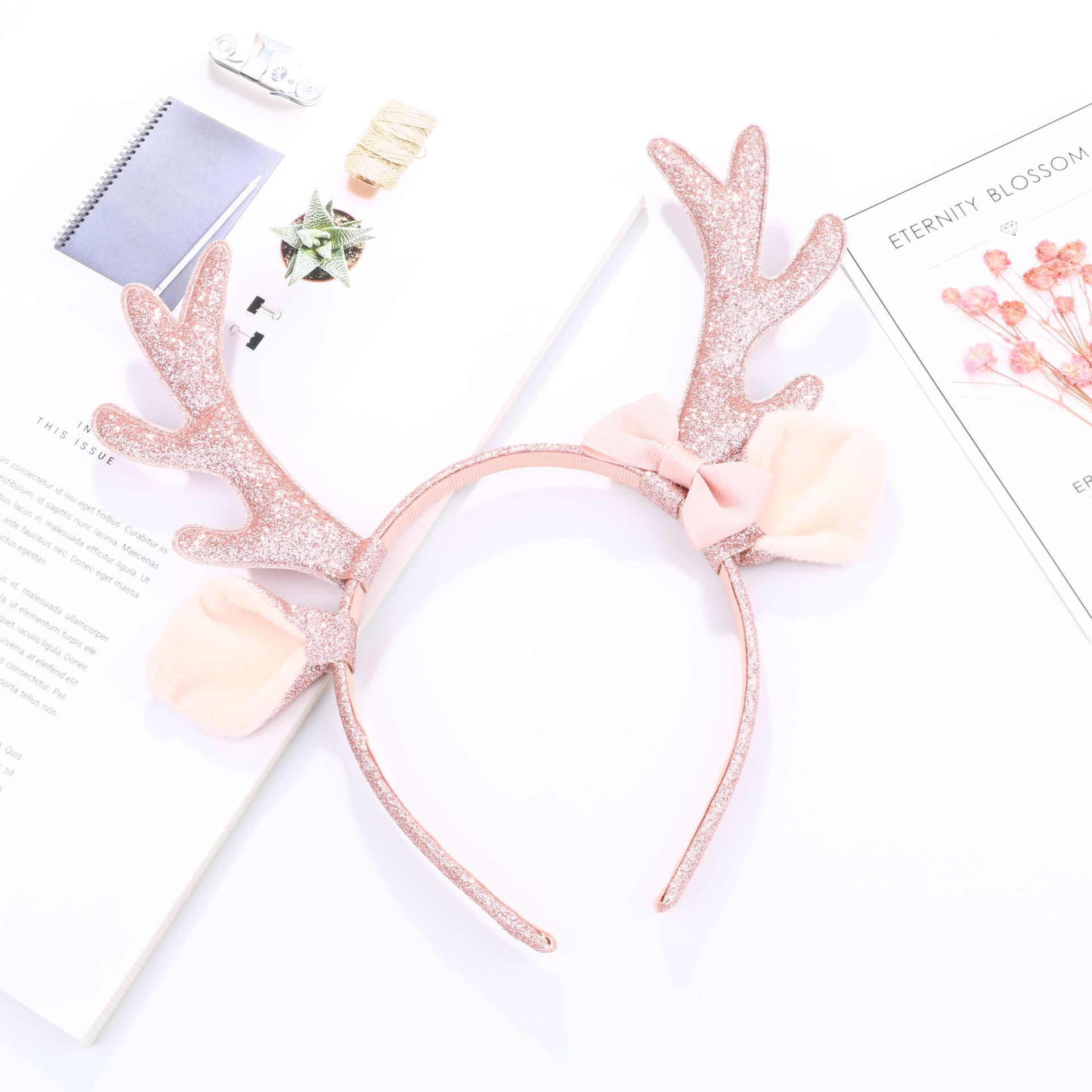 Cute Pink Glitter Reindeer Ant – Reindeer Antlers Headband Bewertung und Preis