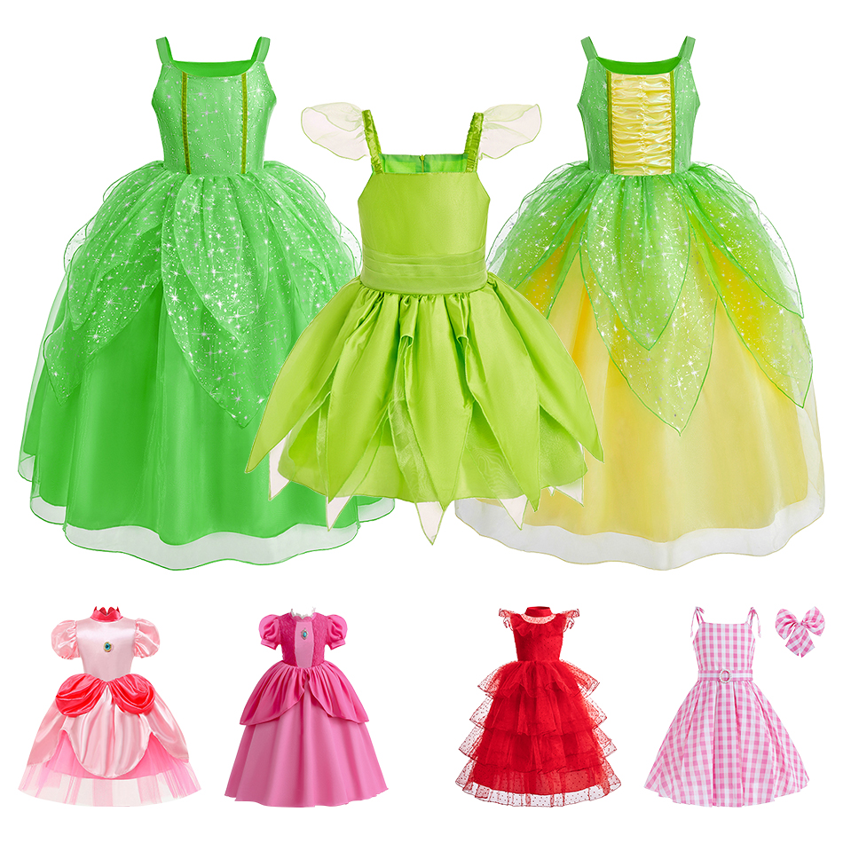 2026 Summer Girls Pink Peach P – Elf Costume Christmas Bewertung und Preis