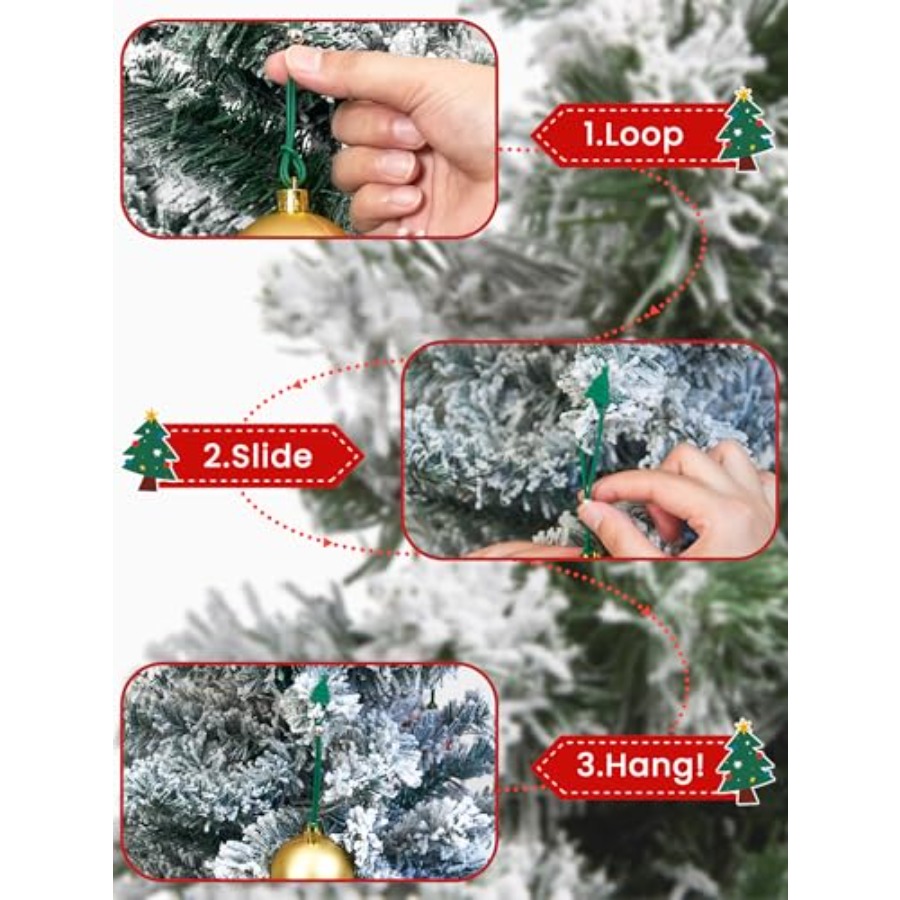 30pcs Christmas Ornament Hooks – Christmas Stocking Hanging Bewertung und Preis