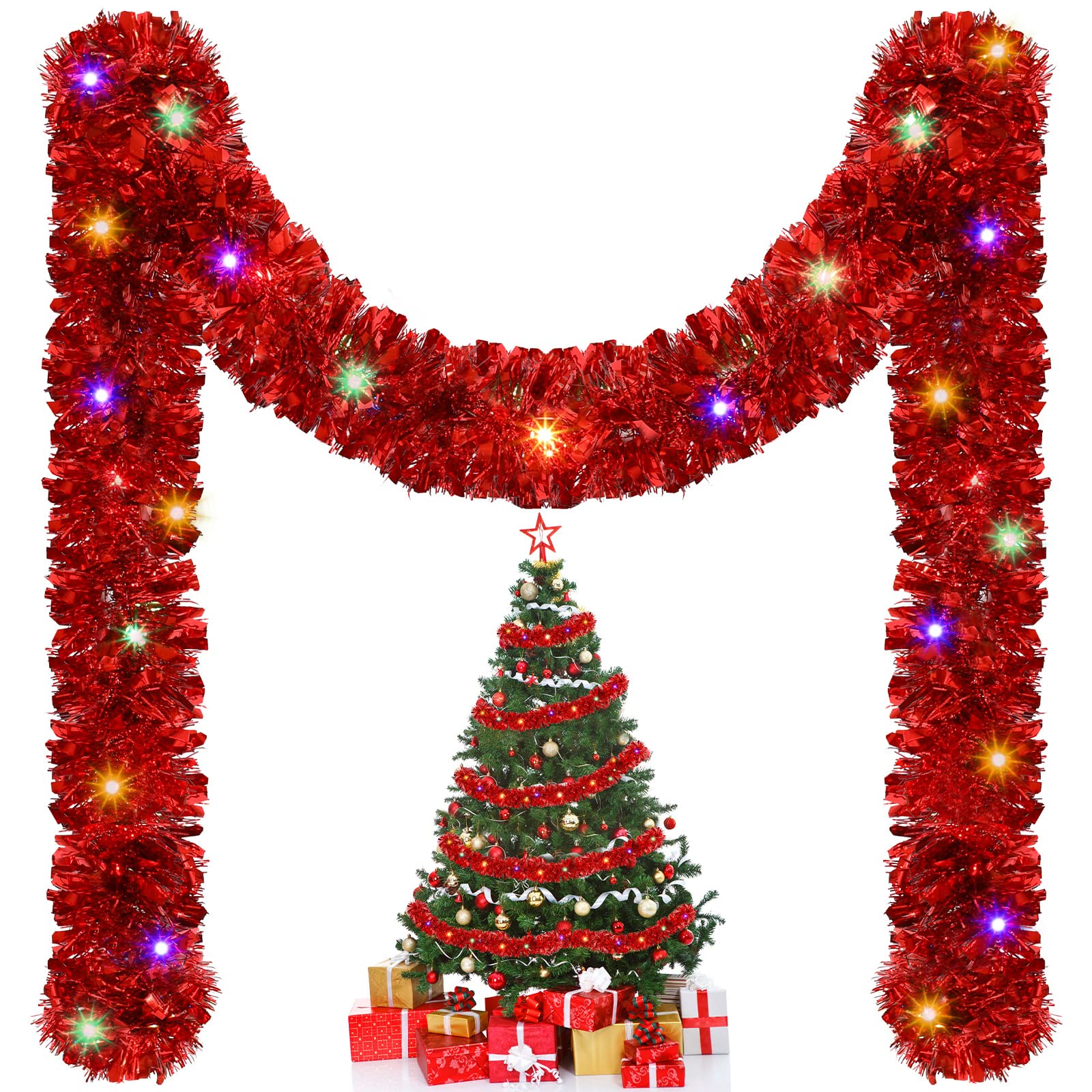 1/3pcs 5M Christmas Tinsel Gar – Tinsel Garland Decoration Bewertung und Preis