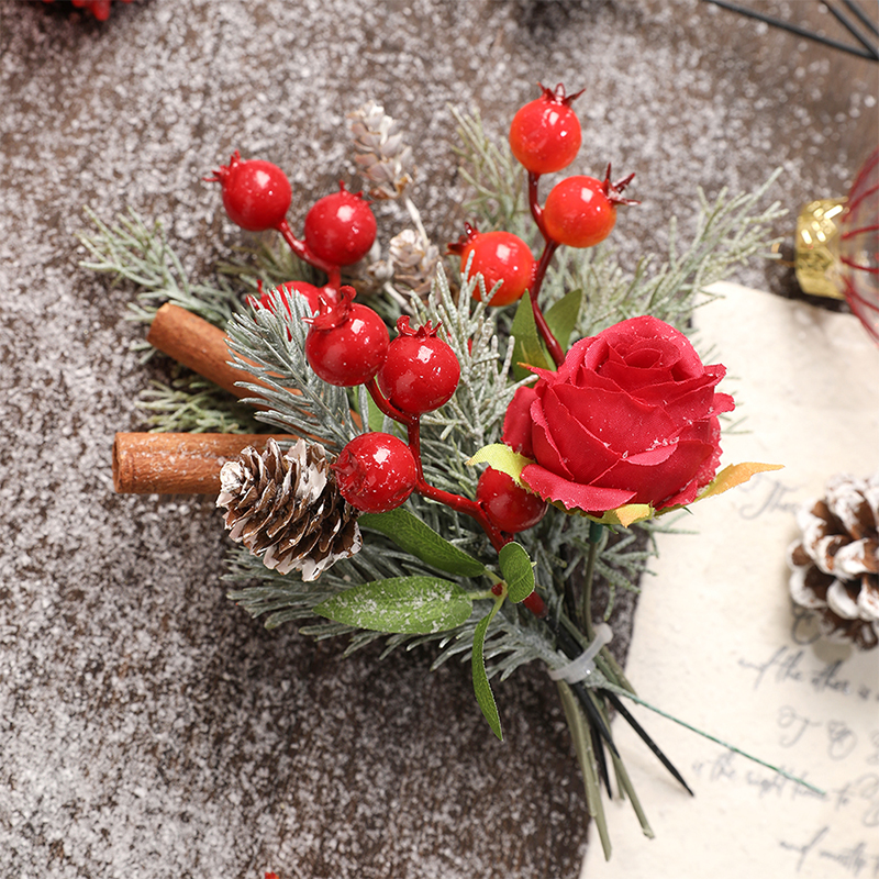 4/8Pcs 18cm Christmas Decorati – Christmas Wreath Fake Bewertung und Preis