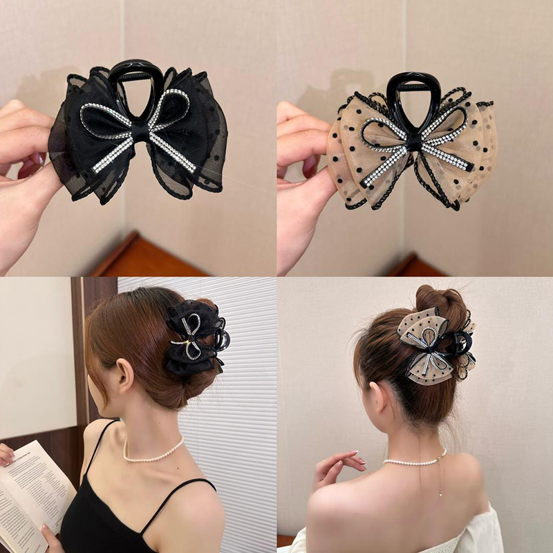 New Elegant Mesh Bow Hair Clip – Ribbon Bow Gift Bewertung und Preis