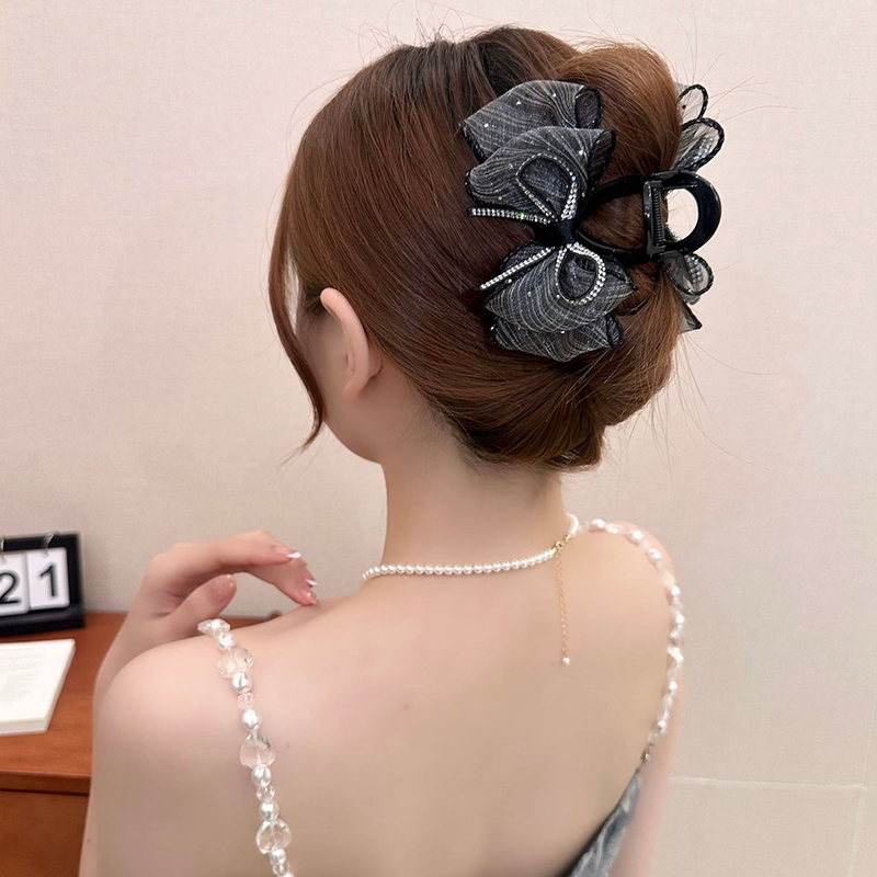 New Elegant Mesh Bow Hair Clip – Ribbon Bow Gift Bewertung und Preis