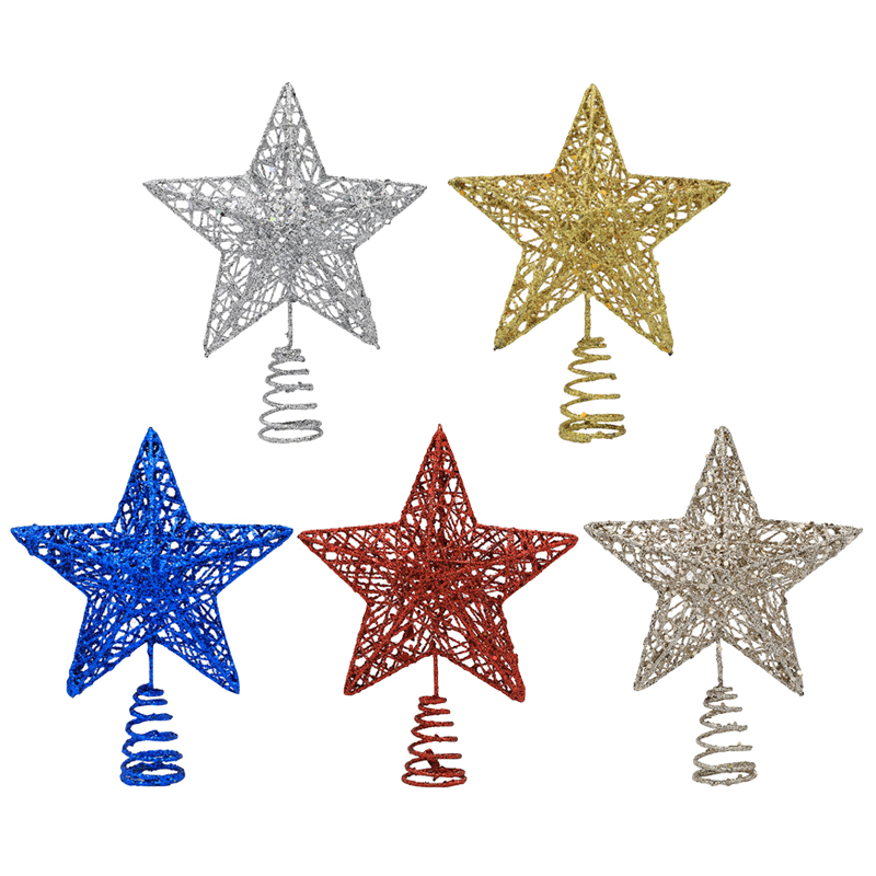 1pc Gold/Silver/Red/Blue Glitt – Star Tree Topper Bewertung und Preis