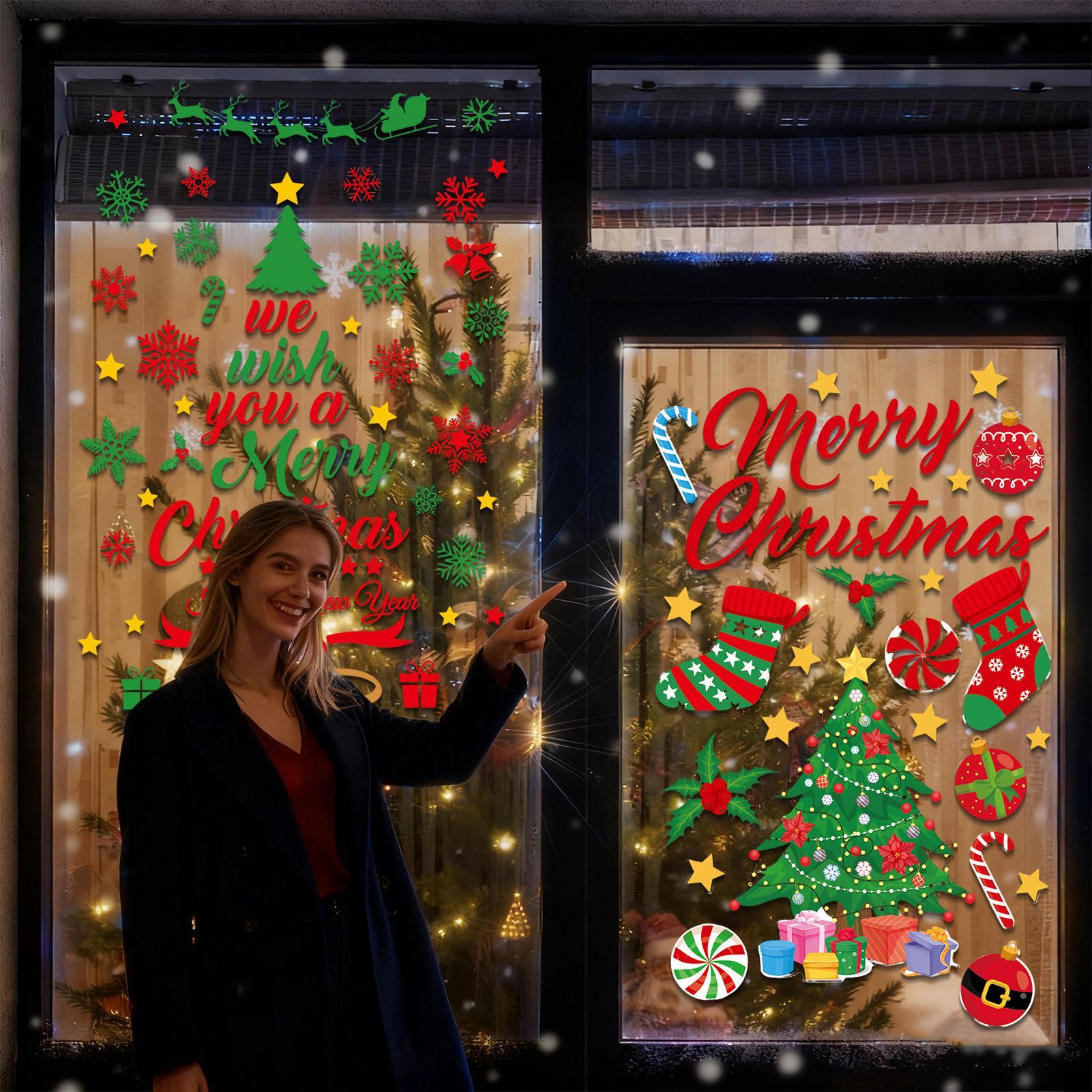 3 Pieces Christmas wall sticke – Snowflake Window Decal Bewertung und Preis