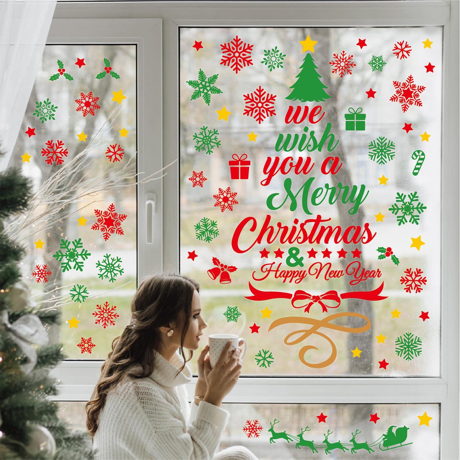 3 Pieces Christmas wall sticke – Snowflake Window Decal Bewertung und Preis
