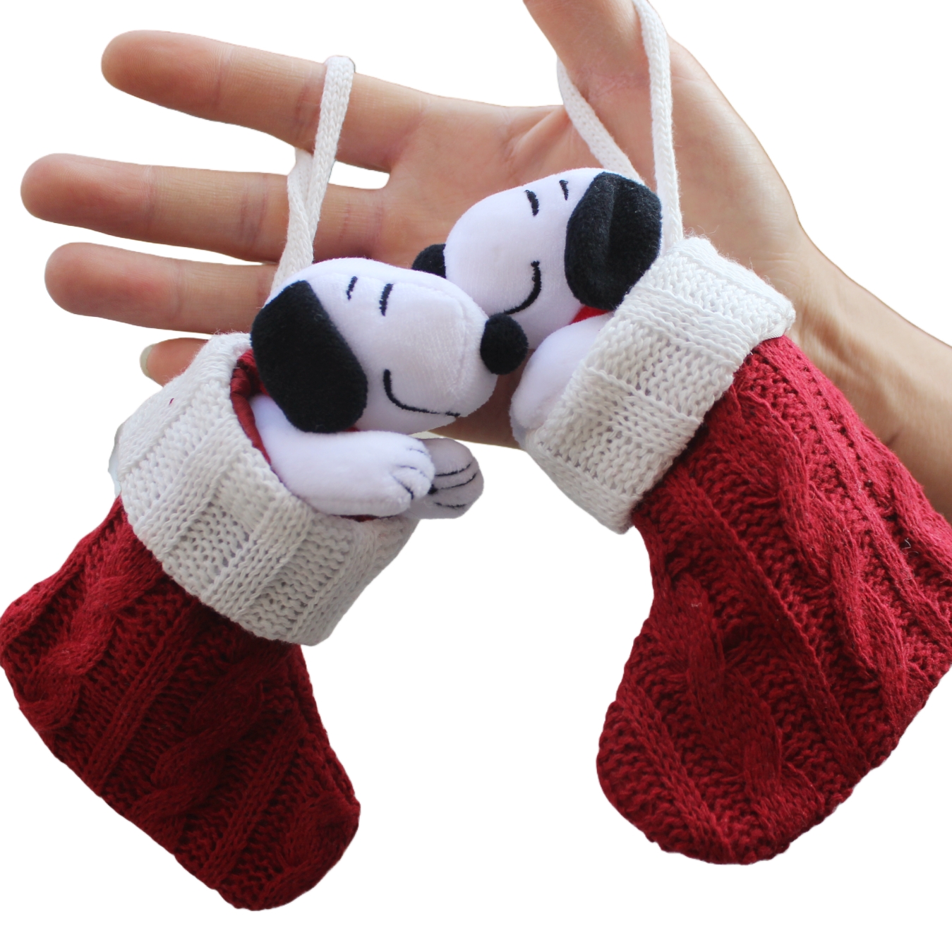 6piece 15CM Peanuts Christmas  – Christmas Stocking Hanging Bewertung und Preis