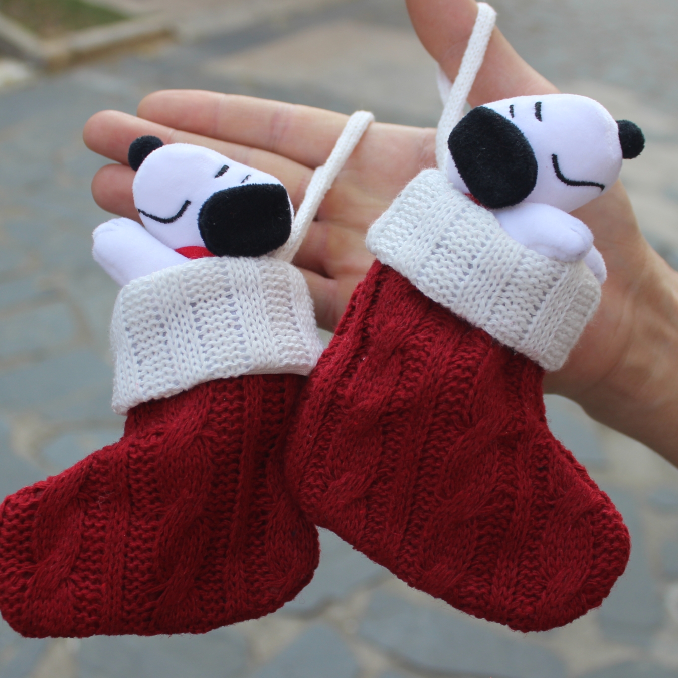 6piece 15CM Peanuts Christmas  – Christmas Stocking Hanging Bewertung und Preis