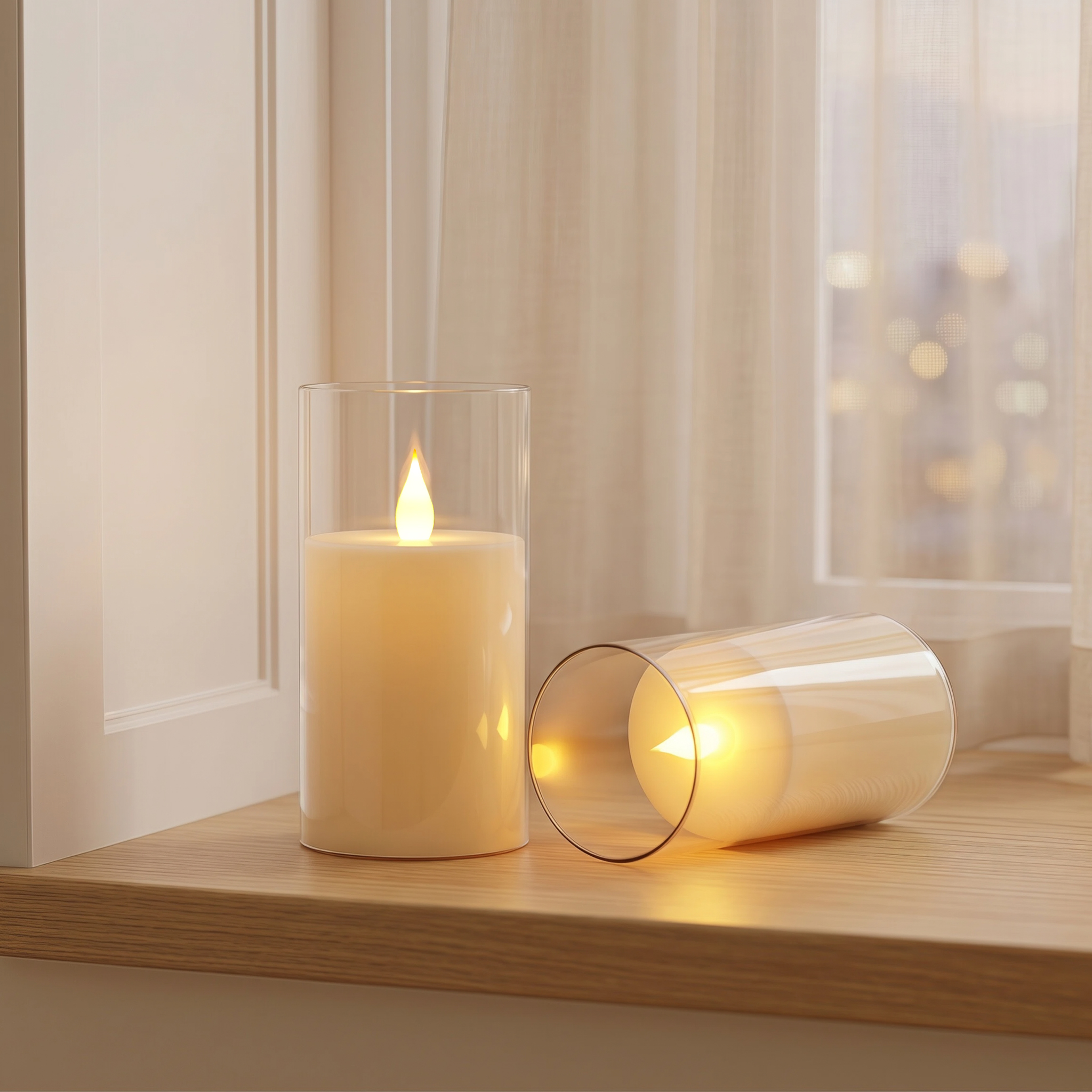 3-Piece LED Flame-Free Candle  – Holiday Candle Set Bewertung und Preis