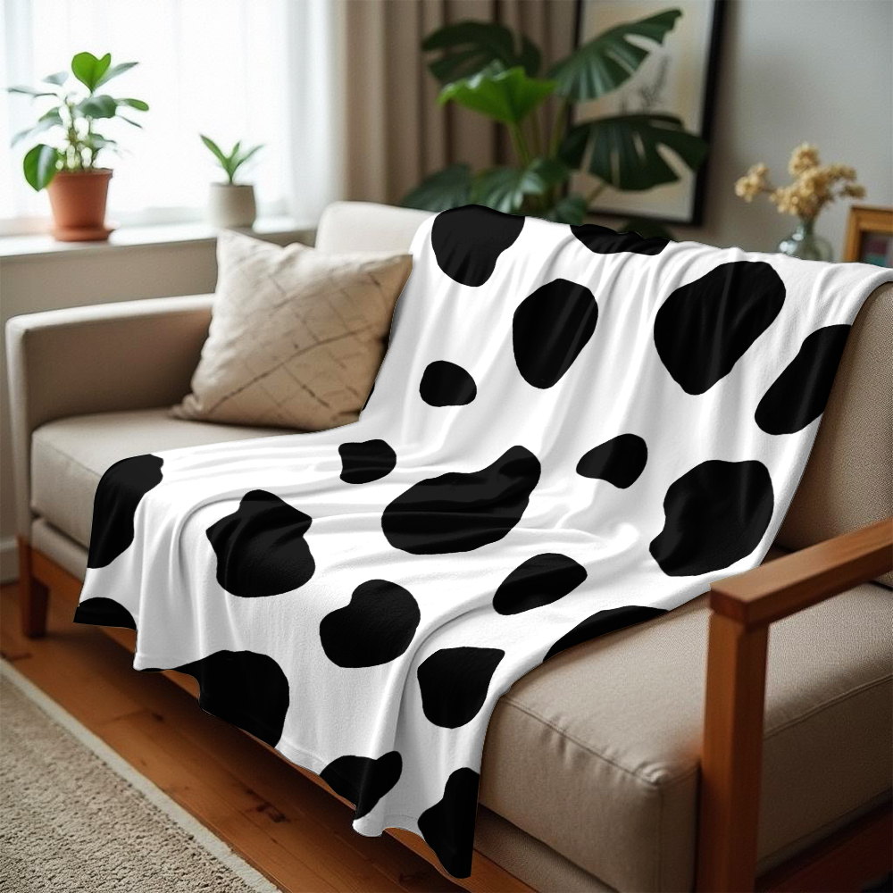 Scattered Irregular Cow Dots C – Christmas Throw Blanket Bewertung und Preis