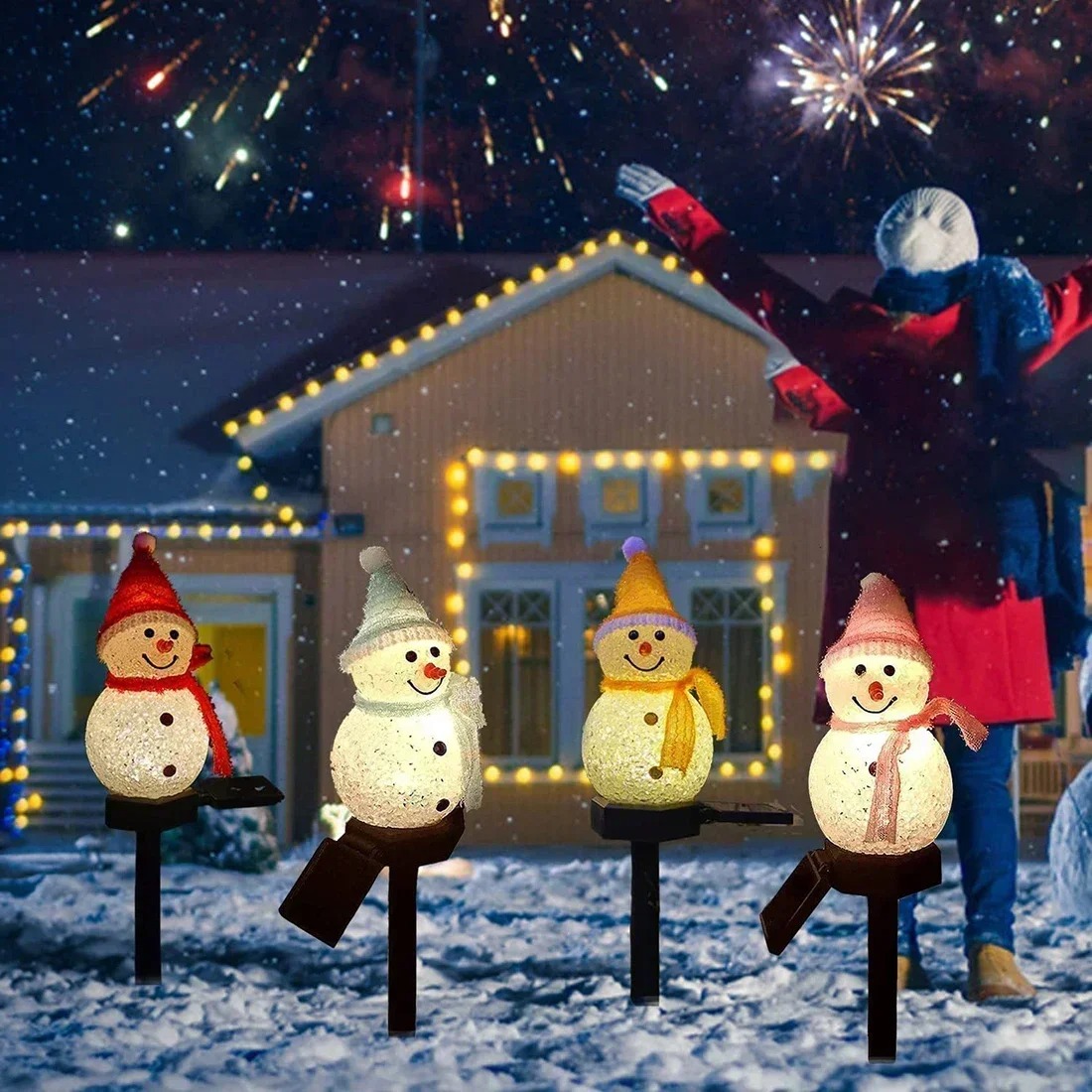 Christmas Snowman Solar Garden – Christmas Lights Outdoor Bewertung und Preis