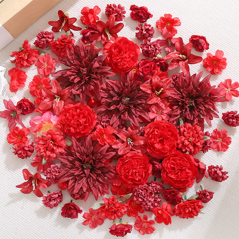20Pcs Red Artificial Flowers H – Christmas Wreath Fake Bewertung und Preis