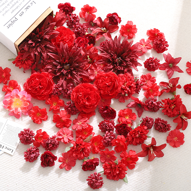 20Pcs Red Artificial Flowers H – Christmas Wreath Fake Bewertung und Preis