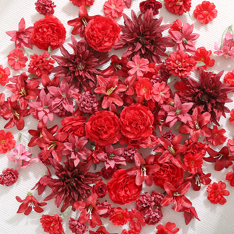20Pcs Red Artificial Flowers H – Christmas Wreath Fake Bewertung und Preis