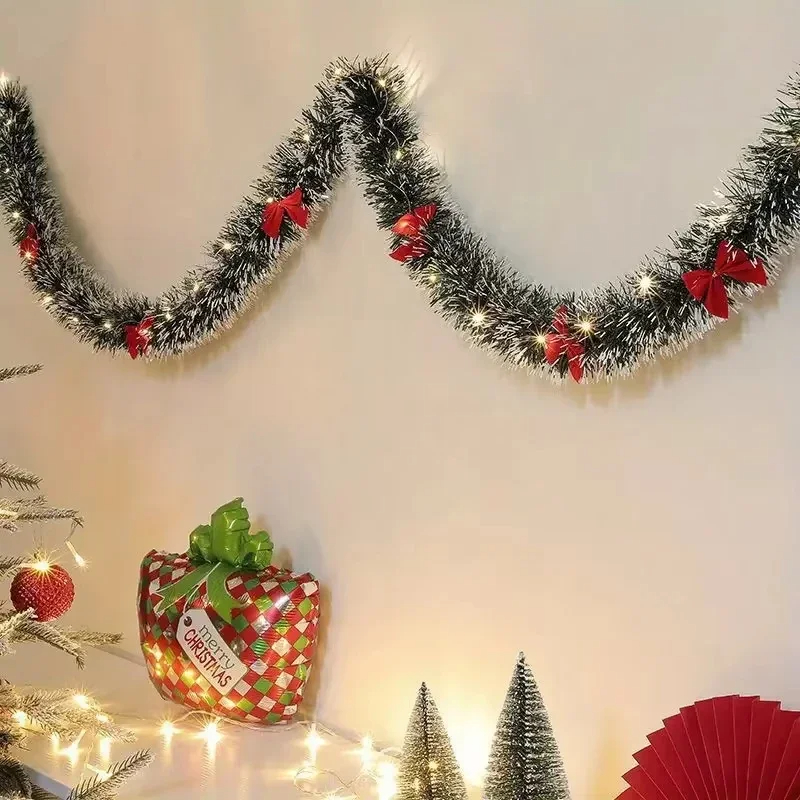 Christmas Tinsel Garland Artif – Tinsel Garland Decoration Bewertung und Preis