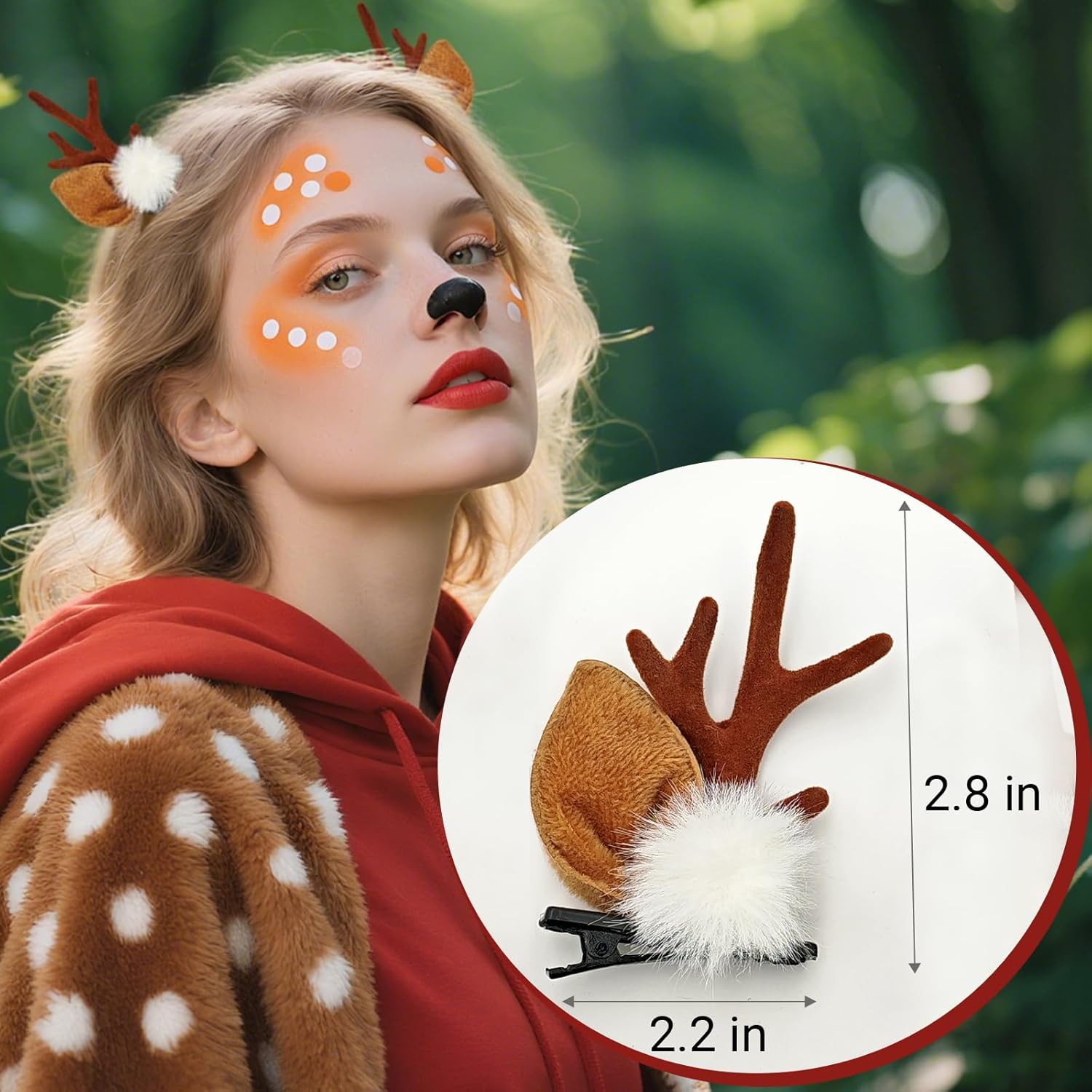 1/2Pairs Small Deer Ears Antle – Reindeer Antlers Headband Bewertung und Preis