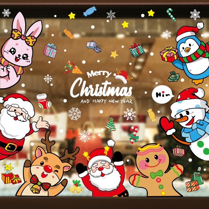 2025 Christmas Decorative Glas – Snowflake Window Decal Bewertung und Preis